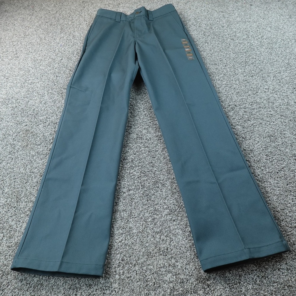 NEW Dickies Pants Mens 31X34 Green Skateboarding Chino Flat Front Straight Skate